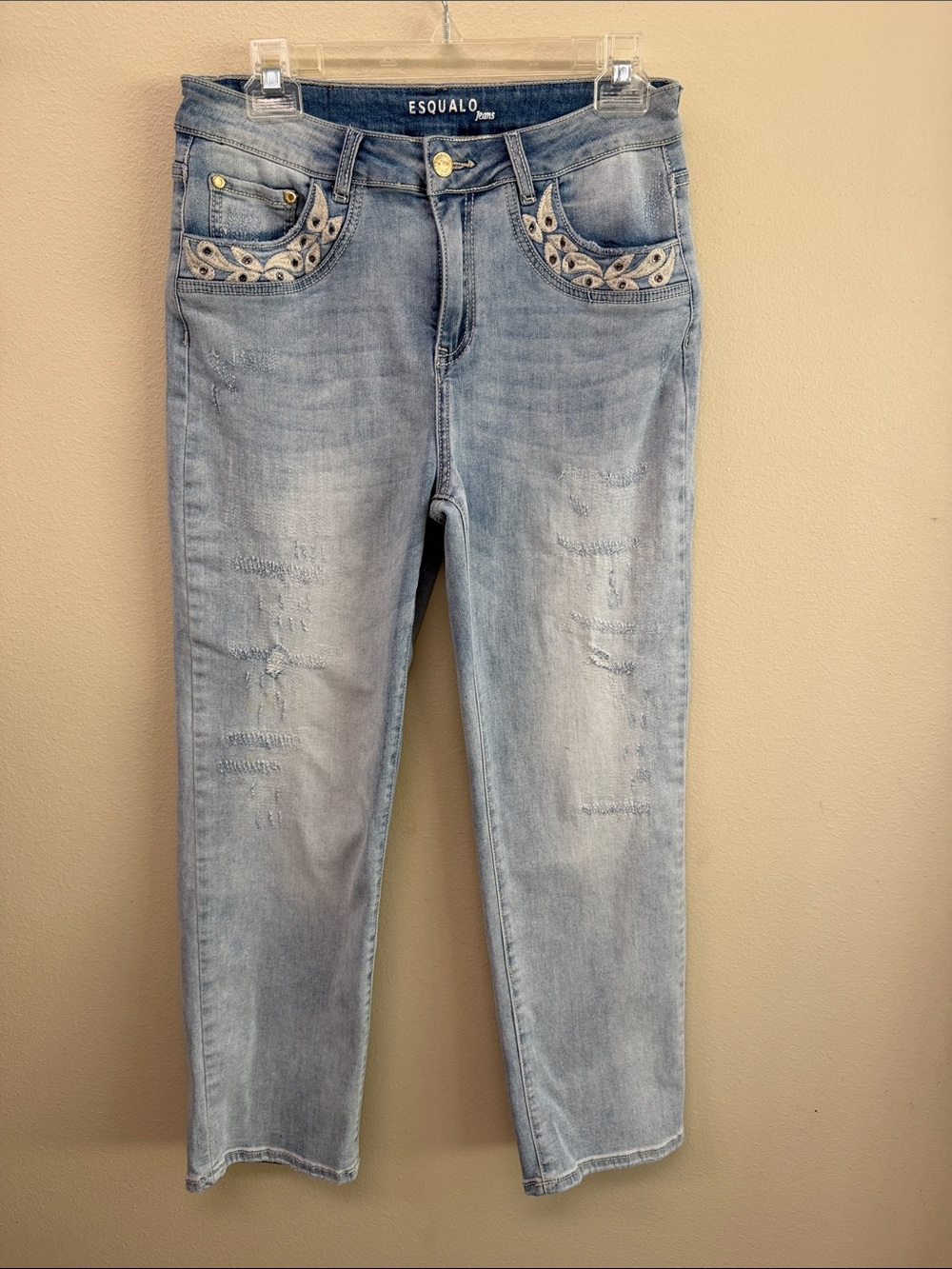ESQUALO Women’s Light Wash Jeans Sz8